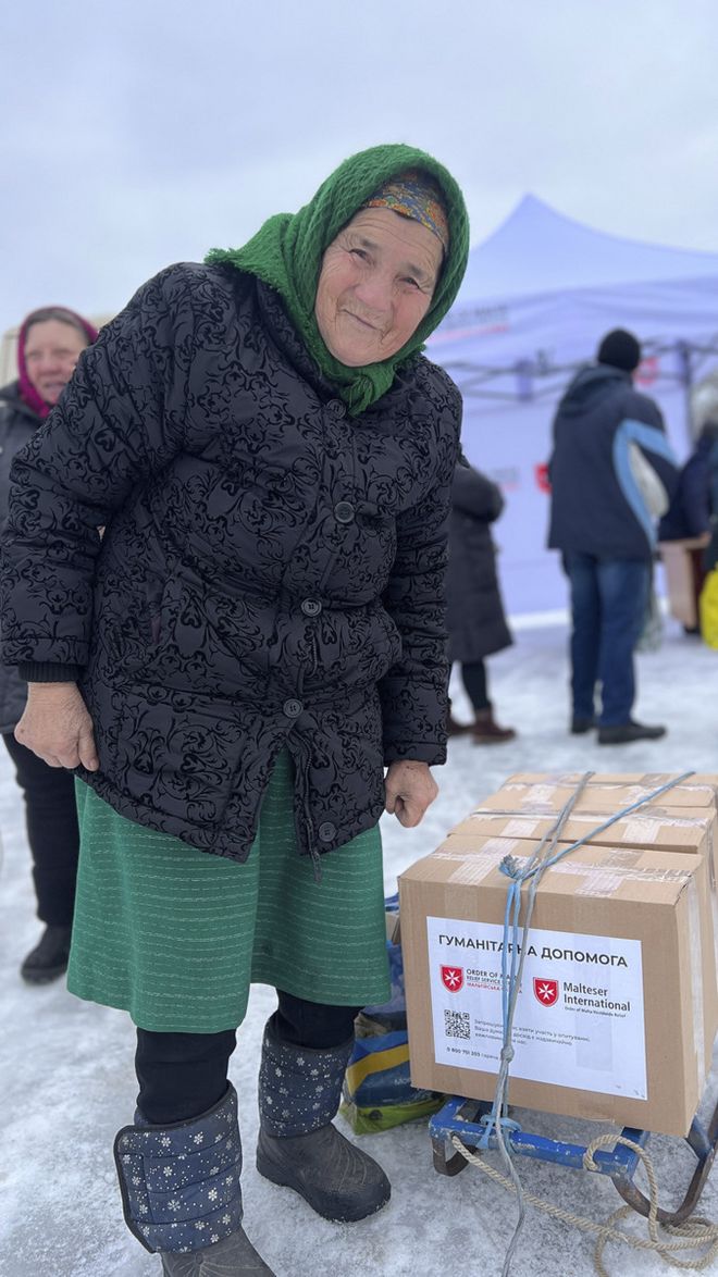 Lebenswichtige Hilfe im strengen Winter der Ukraine. Foto: Malteser Ukraine